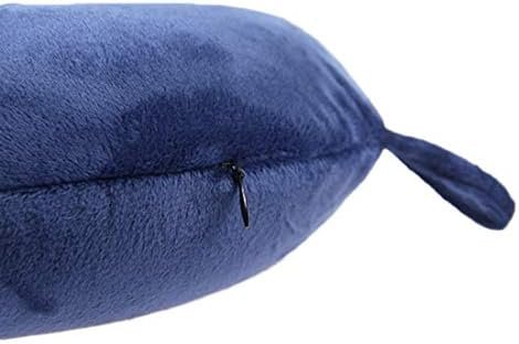 life hall Travel Pillow - Memory Foam Neck Pillow Support Pillow, Luxurious Compact and Lightweight Quick Pack for Camping, Sleeping Rest Pillow (Navy) - Image 4