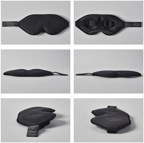 onaEz 2024 Improved Sleep Mask and Eye Mask for Women Men, Comfortable Breathable Sleep Masks Made of 3D Contoured Soft Material, 100% Light Blocking Sleeping Mask Women Comfortable for ASMR - Image 8