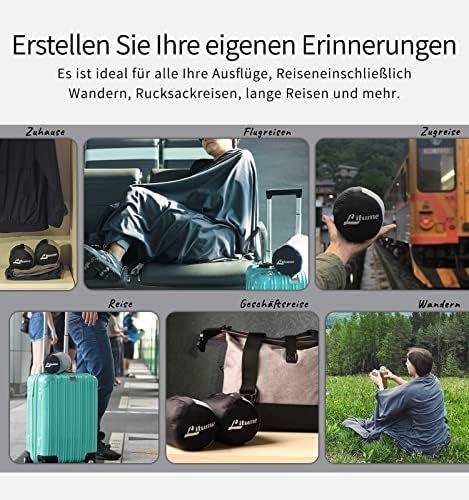 Litume Ultralight Travel Blanket and Breathable, 170 x 122 cm Soft Plane Blanket for Travellers, Foldable Camping Blanket with Pack Sack for Travel, Train, Plane, Car, Camp - Image 7